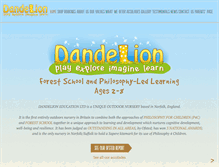Tablet Screenshot of dandelionsnorfolk.com